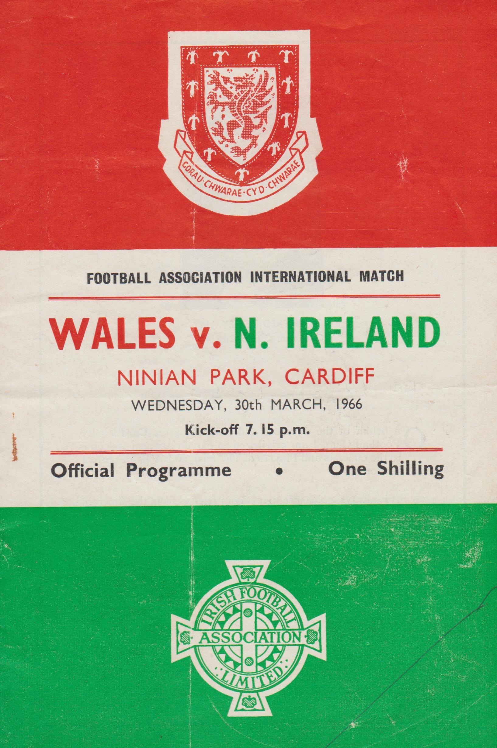 1966 - WALES v NORTHERN IRELAND